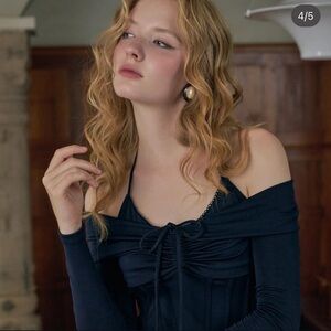 Lacemade Fragrant Four Seasons Dress SIZE M in Navy Blue